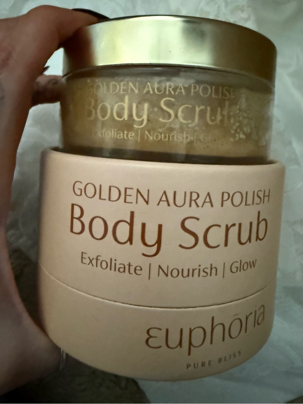 Euphoria Golden Aura Polish Body Scrub - Pink